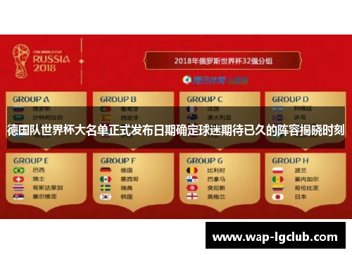 德国队世界杯大名单正式发布日期确定球迷期待已久的阵容揭晓时刻