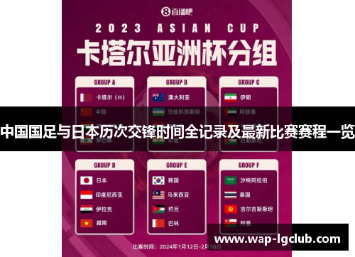 中国国足与日本历次交锋时间全记录及最新比赛赛程一览 中国国足与日本历次交锋时间全记录及最新比赛赛程一览